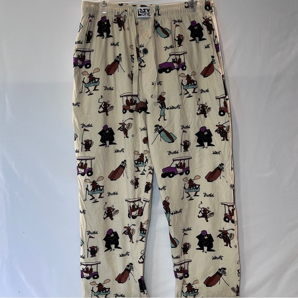 Men’s Lazy One Moose Golfer Pj’s Size Large - Picture 1 of 8